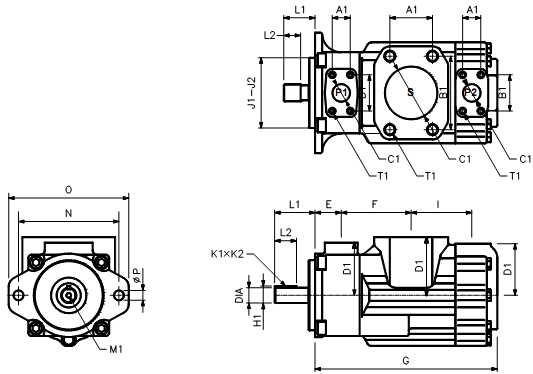 T6 Series Vane Pump(Double Pump)