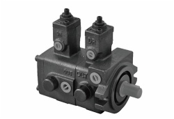 Low pressure variable double vane pumps